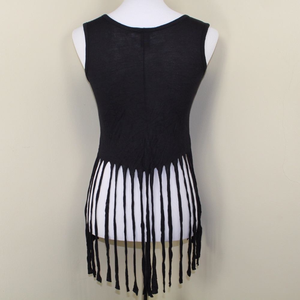 NWT Rue 21 Gold What We Seek Cropped Tassel Tank - Picture 3 of 4